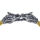 Stainless steel bangle with dragon heads Head Steel / Bracelet Gold