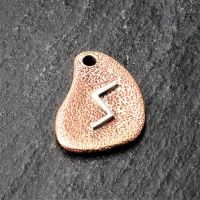 Bronzeanhänger - Rune aus 925er Sterling Silber - Sowilo / Sig
