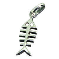 925 Sterling silver pendant - fishbone