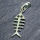 925 Sterling silver pendant - fishbone