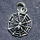 925 Sterling silver pendant - spider in a web