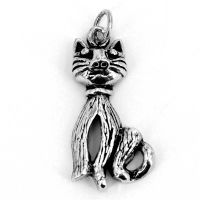 925 Sterling silver pendant - "Laeticia" cat