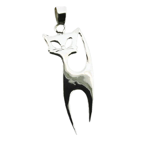 925 Sterling silver pendant - Cat