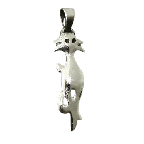 925 Sterling Silberanhänger - Katze "Cleopatra"