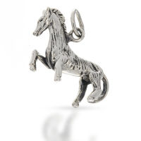 925 Sterling Silberanhänger - Pferd