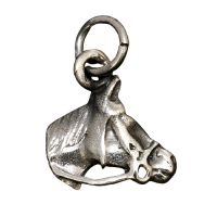 925 Sterling Silberanhänger - Pferderkopf