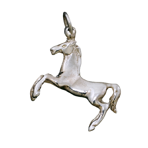 925 Sterling Silberanhänger - Pferd