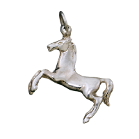 925 Sterling Silberanhänger - Pferd