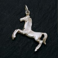 925 Sterling Silberanhänger - Pferd