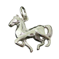925 Sterling Silberanhänger - Pferd