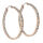 Stainless Steel Hoop Earrings with Zirconias 42 mm...