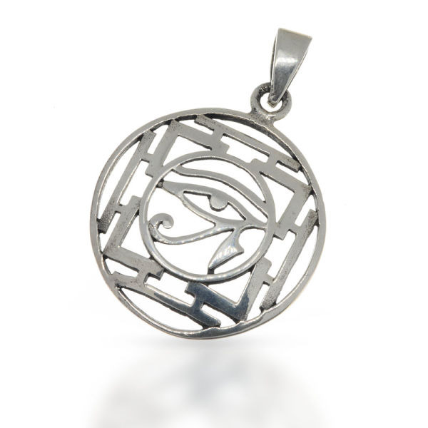 925 Sterling Silberanhänger - Auge des Ra