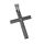 Edelstahlanhänger - Kreuz mit "Vater unser" spanisch Schwarz