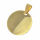 Edelstahlanhänger Gravurplatte PVD gold 25 mm
