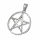 Edelstahlanhänger - Pentagramm Stahl