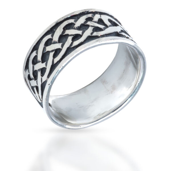 925 Sterling Silberring - Keltische Ornamente 52 (16,6 Ø) 6,1 US