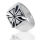 925 Sterling Silberring - Eisernes Kreuz 68 (21,6...