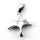 925 Sterling silver pendant - Swallow “T”