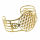 Stainless Steel Bangle - Flower of Life - PVD-Gold