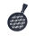 Stainless Steel Pendant - Flower of Life PVD-Black