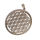 Stainless steel pendant - Flower of life PVD rose gold