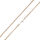 Edelstahl - Popkornkette 3 mm PVD-Rosegold 80 cm