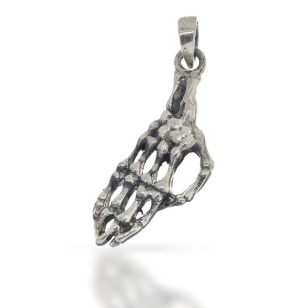 925 Sterling Silberanhänger - Skeletthand "Gavin"