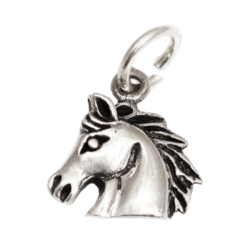 925 Sterling Silberanhänger - Pferdekopf "Jerome"