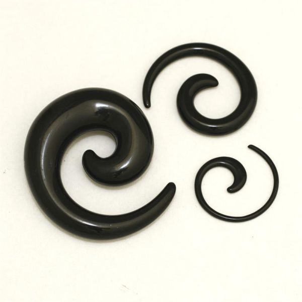 Dehner / Expander aus schwarzem Acryl  (PMMA) 8mm