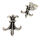 Silver Stud Earrings - Fleur de Lys