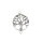 Silberanhänger für Armband / Kette - Lebensbaum