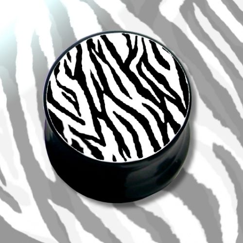 Tunnel Picture-Plug 6-16 mm - Zebrastreifen 14 mm