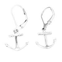 Silberohrhänger Anker
