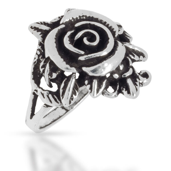 925 Sterling Silberring - Rose 55 (17,5 Ø) 7,2 US