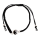 Armband aus Stoff - Größenverstellbar - mit 925er Silberanhänger Yin und Yang
