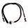 Armband aus Stoff - Größenverstellbar - mit 925er Silberanhänger Yin und Yang