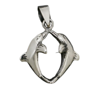 925 Sterling Silberanhänger - Fische