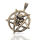 Bronze pendant pentagram with devil