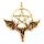 Bronzeanhänger - Pentagramm mit Drachen