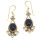 Bronzeohrringe Onyx