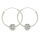 Silver Stud Earring - small Glitter Ball
