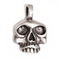 Zinnanhänger Totenkopf