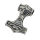 925 Sterling Silberanhänger - Thors Hammer "Thalor" 31 mm
