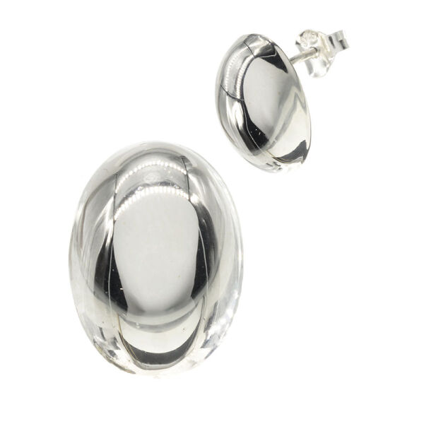 Ohrstecker 925er Sterling Silber- Oval