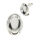Ohrstecker 925er Sterling Silber- Oval