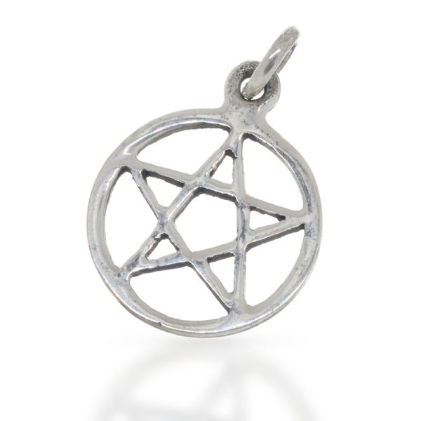 925 Sterling silver pendant - Pentagram "Air"