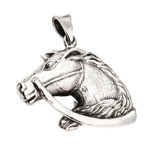 925 Sterling Silberanhänger - Pferdekopf "Gauthier"