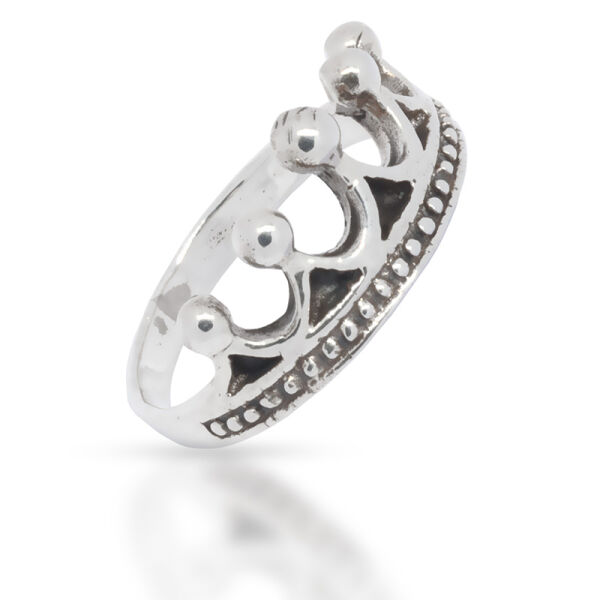 925 Sterling Silberring - Krone - 59 (18,8 Ø) 08 US