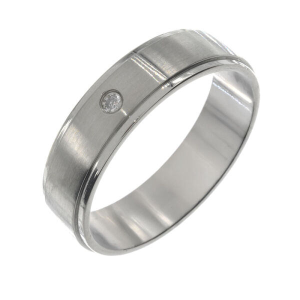Edelstahlring - mit Stein