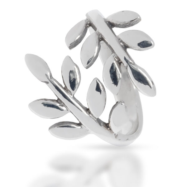925 Sterling Silberring - Blätterranke 60 (19,1 Ø) 9,1 US
